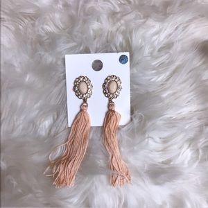 Peach Statement Earrings.